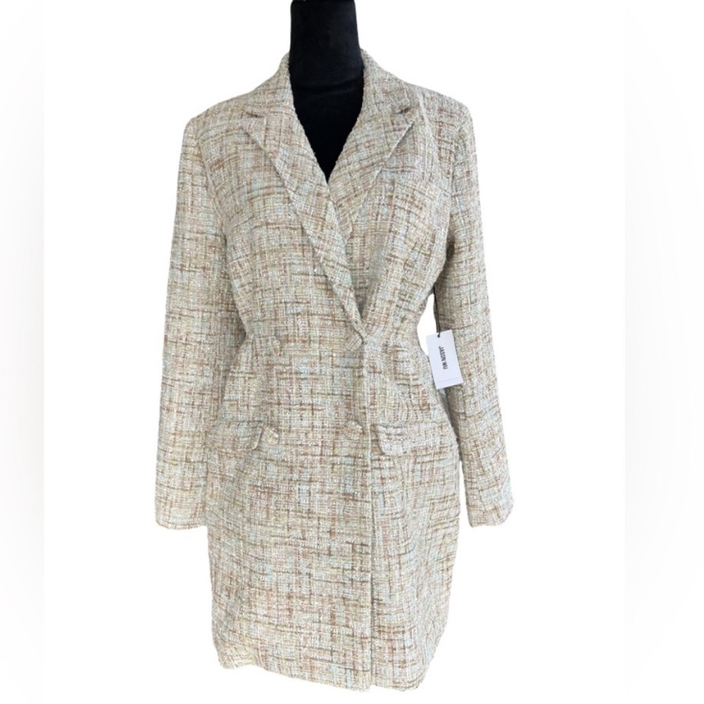 New Jason Wu Tweed Long Sleeve Blazer Jacket - Picture 7 of 16